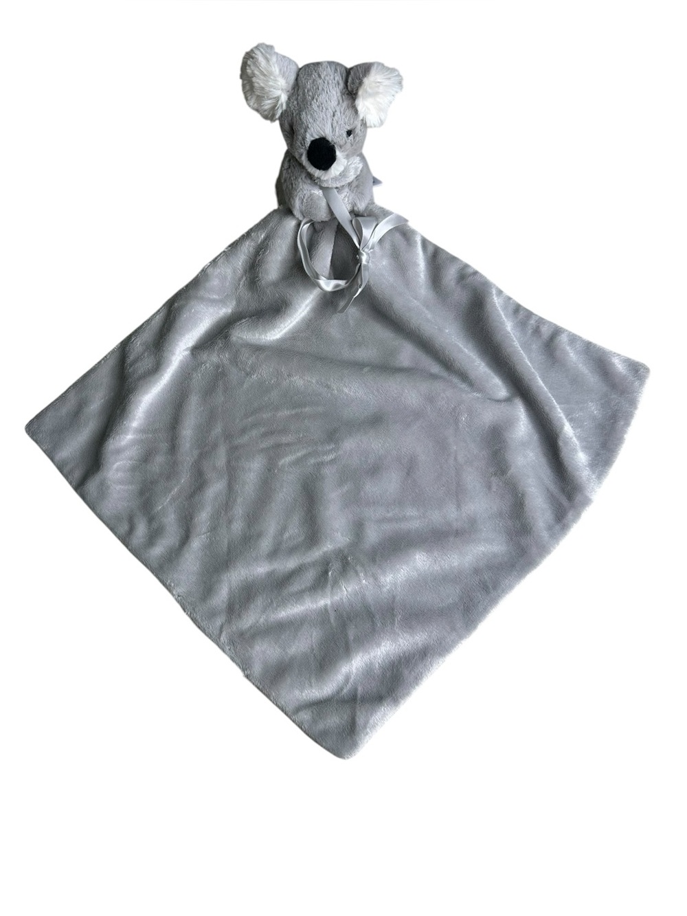 Jellycat Snugglet Koala Soother. Security Blanket, Lovey. Retired. Gray White